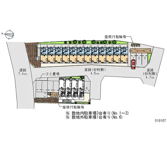 ★手数料０円★厚木市下荻野　月極駐車場（LP）